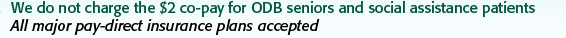 Getmeds does not charge $2 for ODB seniors and social assistance patients!